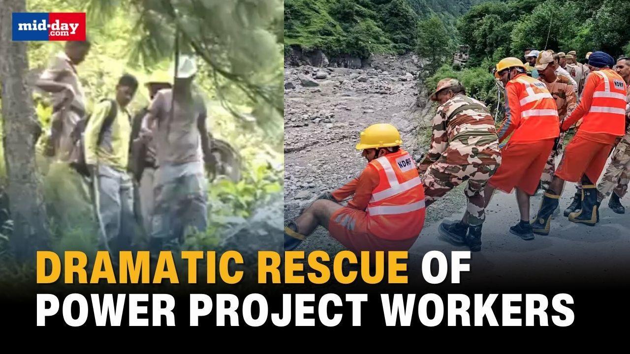 Himachal Pradesh: NDRF team rescues workers of the Malana Power project