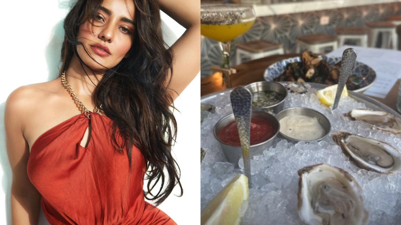 Neha Sharma eats her way into happiness, relishes crab cakes and oysters