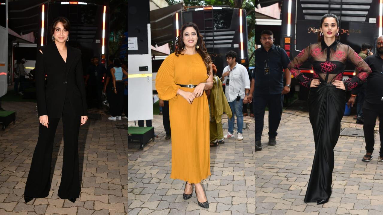 Shweta, Taapsee, Sharvari & others on the set of Zakir's show Apka Apna Zakir