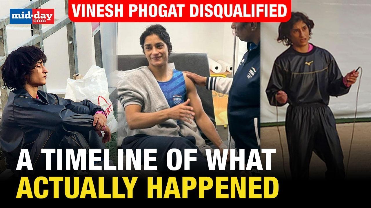 Vinesh Phogat disqualified! Here's a timeline of the events