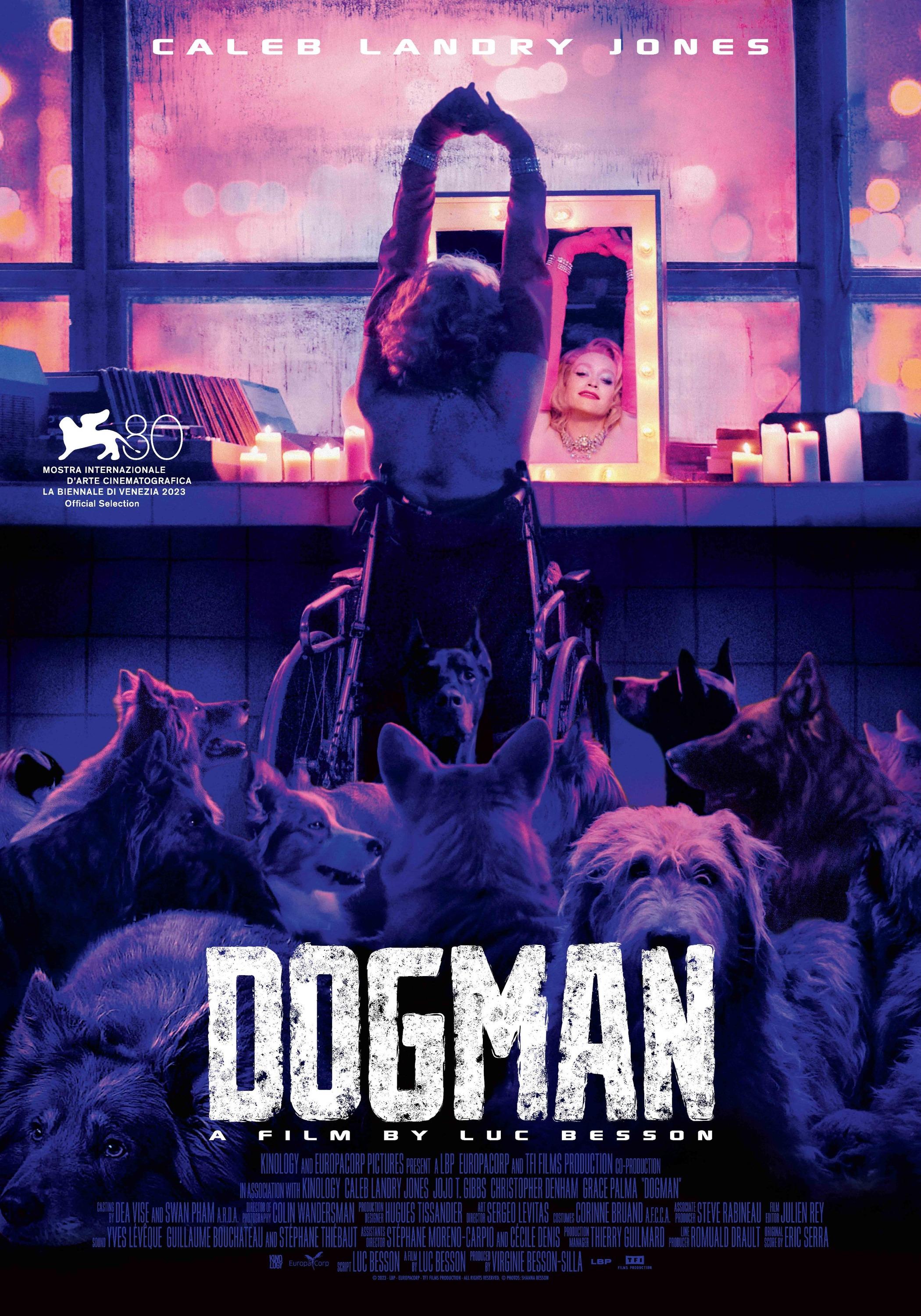 Dogman (August 9) - BookMyShow StreamDogman, directed by Luc Besson, stars Caleb Landry Jones as Douglas, a man with a troubled past and a unique connection with dogs. Raised in a violent environment, Douglas uses his bond with dogs to survive and navigate the fringes of society, committing crimes and protecting the vulnerable.