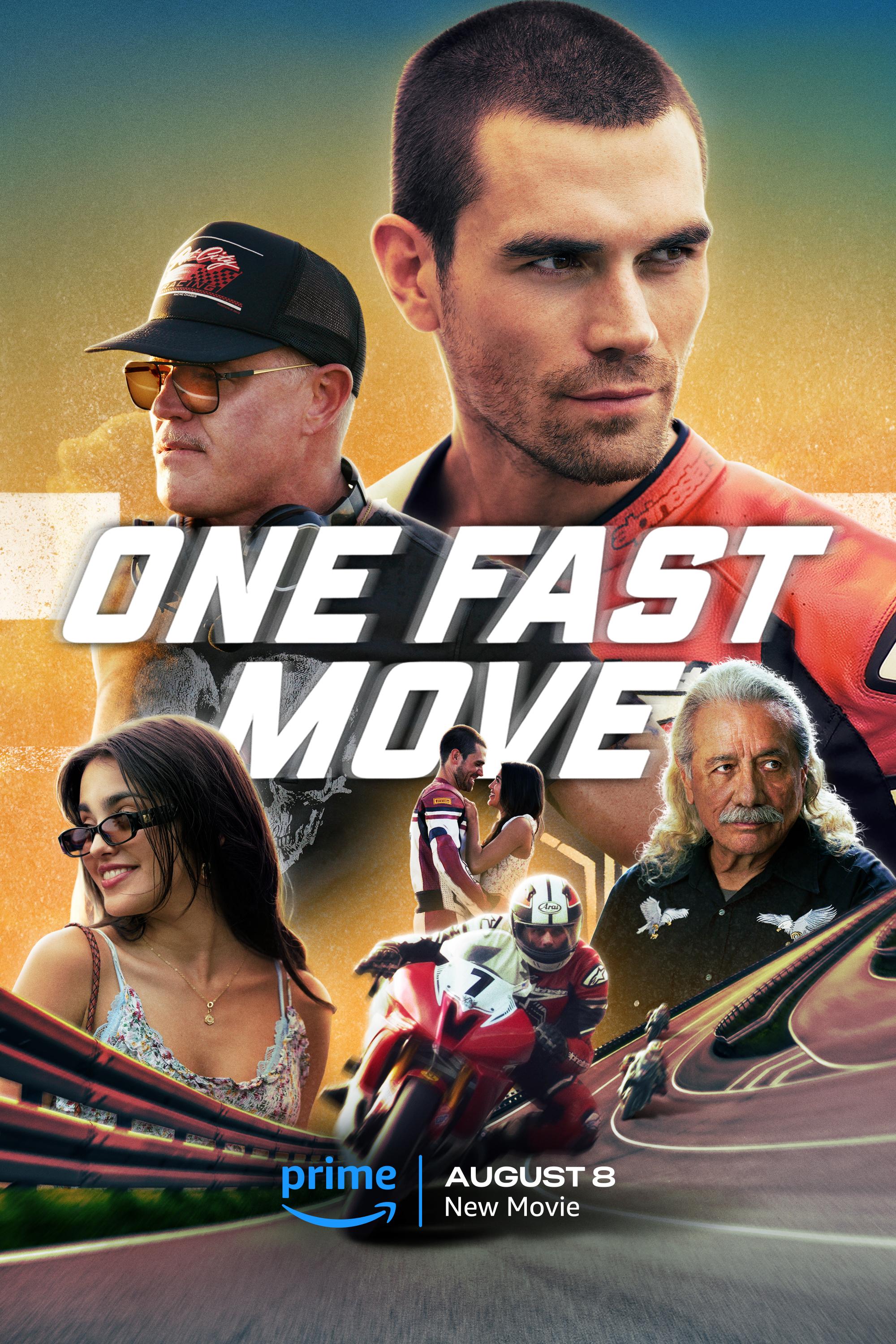 One Fast Move (August 8) - Prime VideoKJ Apa plays Wes Neal, a young man passionate about motorcycle racing, who is kicked out of the military for drag racing. Seeking redemption, Wes reconnects with his estranged father, Dean Miller, a former racing champ. As Wes enters the high-pressure world of Supersport Motorcycle Racing, he must deal with the complexities of his relationship with his father.