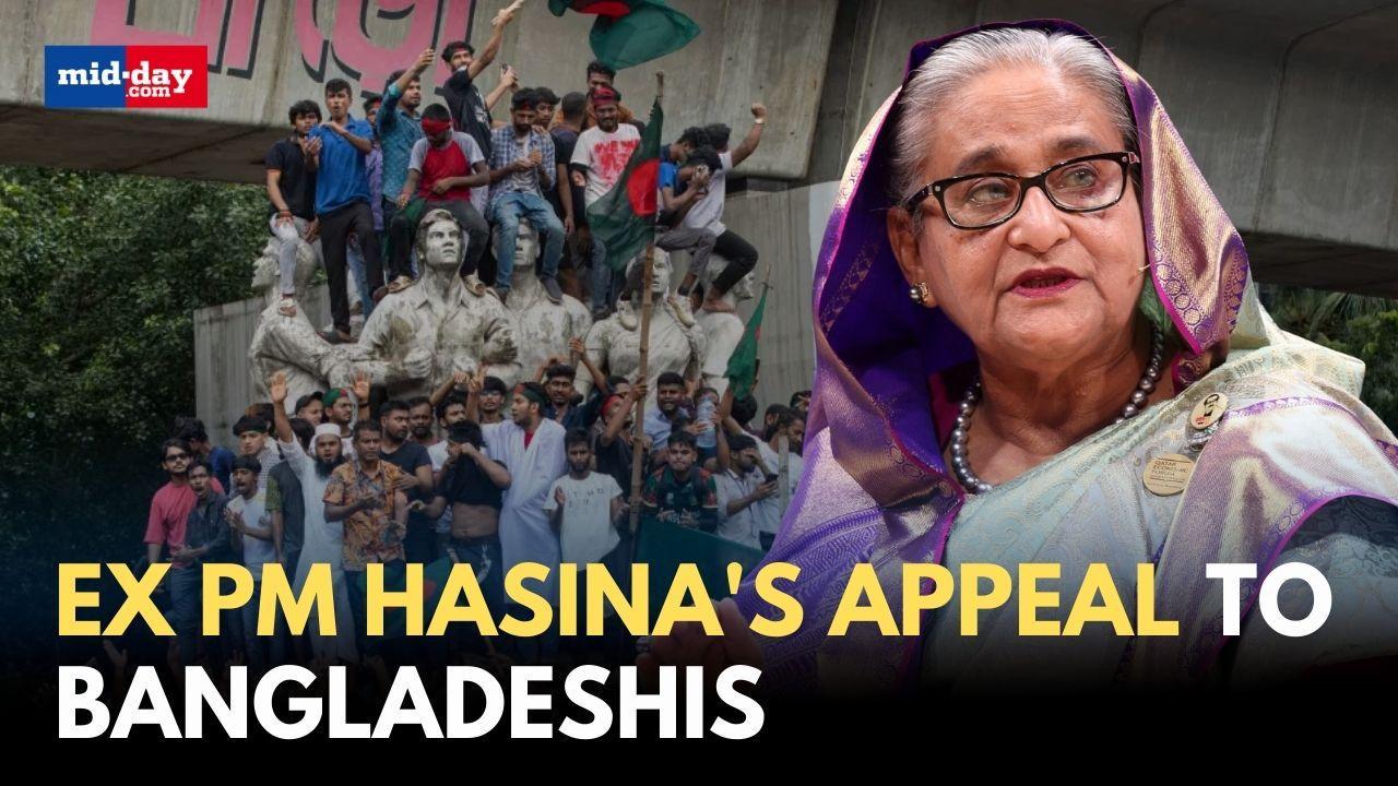WATCH: Ex PM Sheikh Hasina makes special appeal to people of Bangladesh