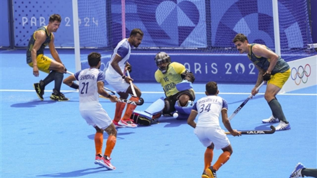 PR Sreejesh who made his retirement announcement earlier was rock-solid making it difficult for Australia to score a goal