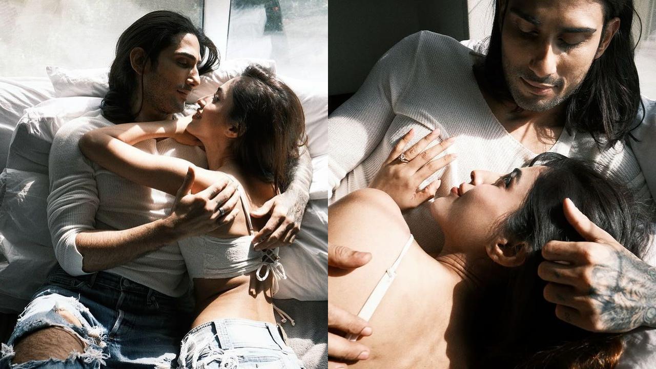 Prateik Babbar and Priya Banerjee hold each other close in new loved-up pics
