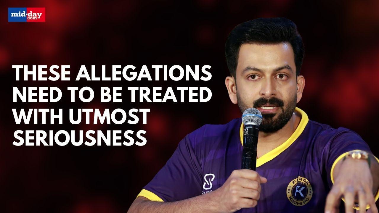 Prithviraj Sukumaran reacts strongly to Hema Committee report