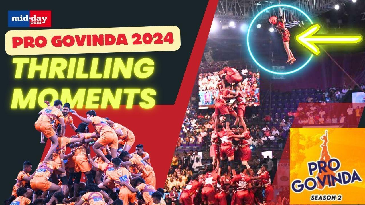 Pro Govinda 2024 Highlights: Best performances from the Dahi-Handi championship