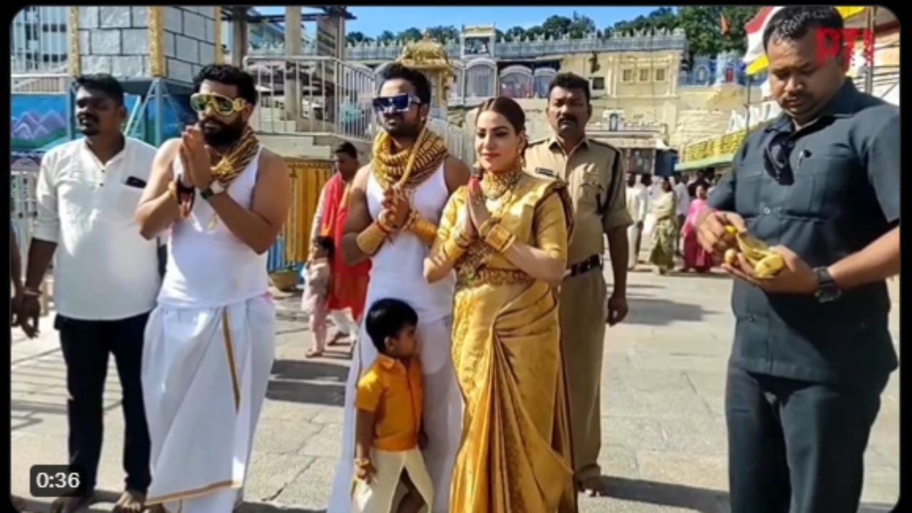 WATCH: Pune`s `Golden Boys` visit Venkateswara Temple wearing 25-kg gold