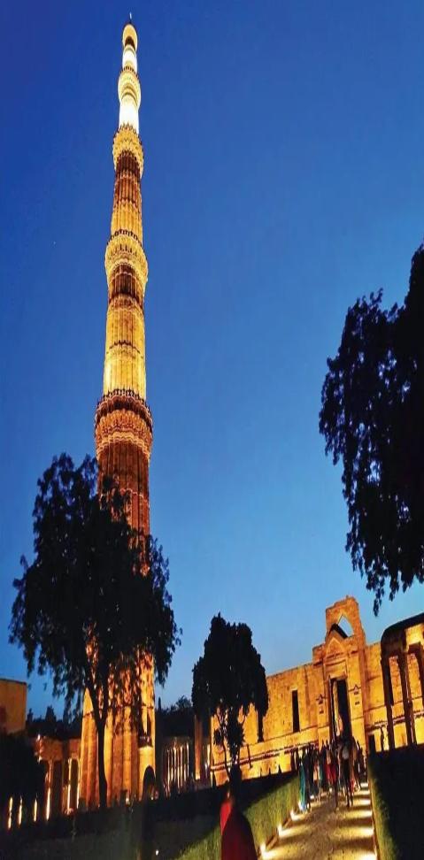 During the British rule, Qutub Minar was repaired in 1828 after the 1803 earthquake damaged the tower. 