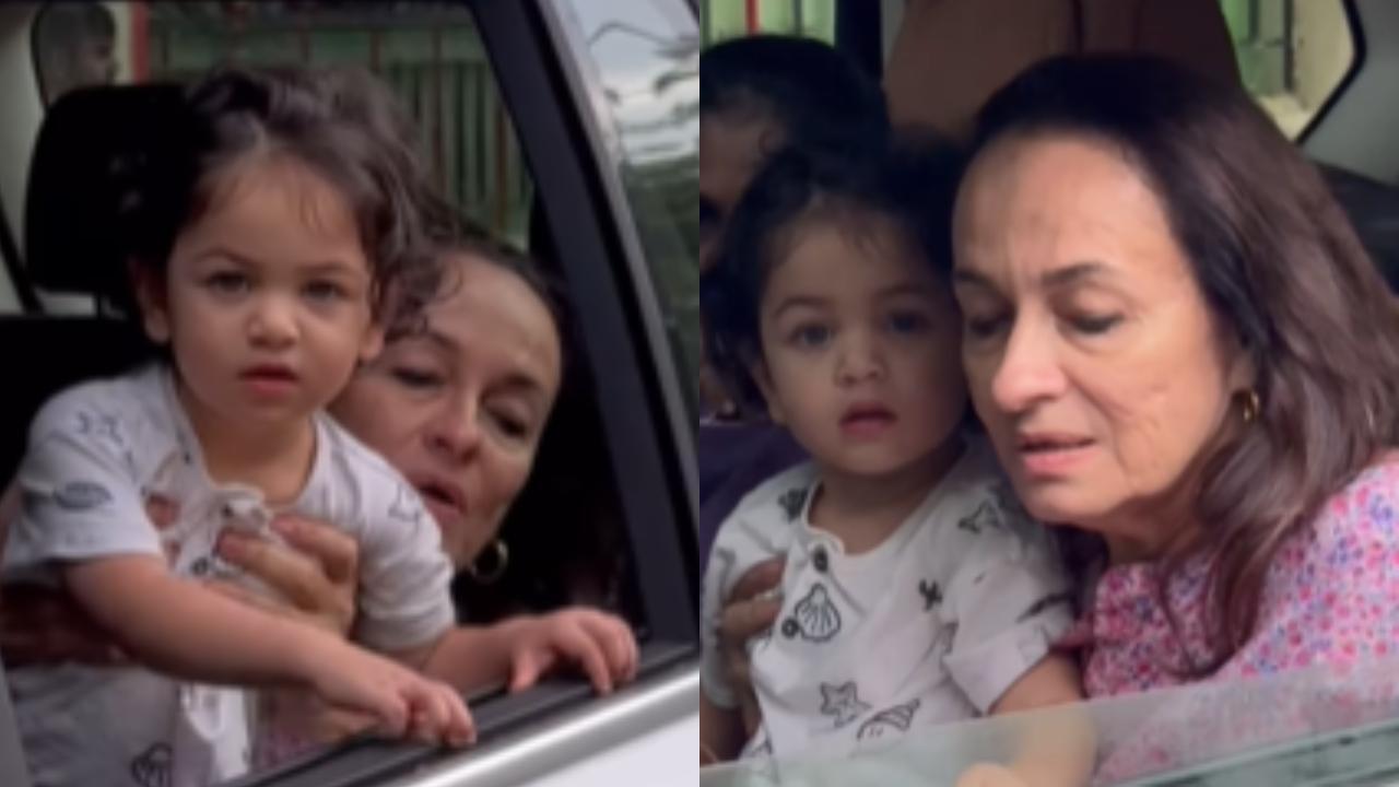 WATCH: Protective nani Soni Razdan rolls up car window as paps try to click Raha Kapoor's picture