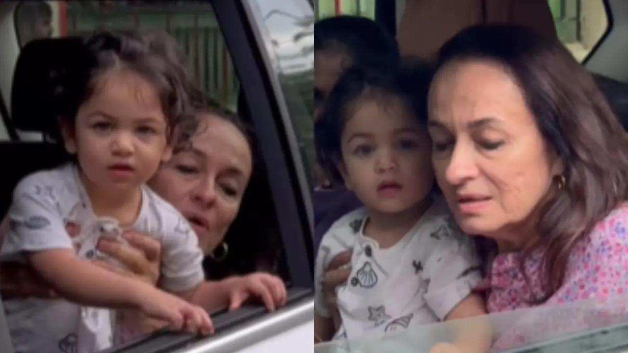 On Thursday, Soni Razdan took Alia and Ranbir's little one Raha out for a drive in Mumbai. Some local photographers captured the moment and shared it on Instagram. Read more