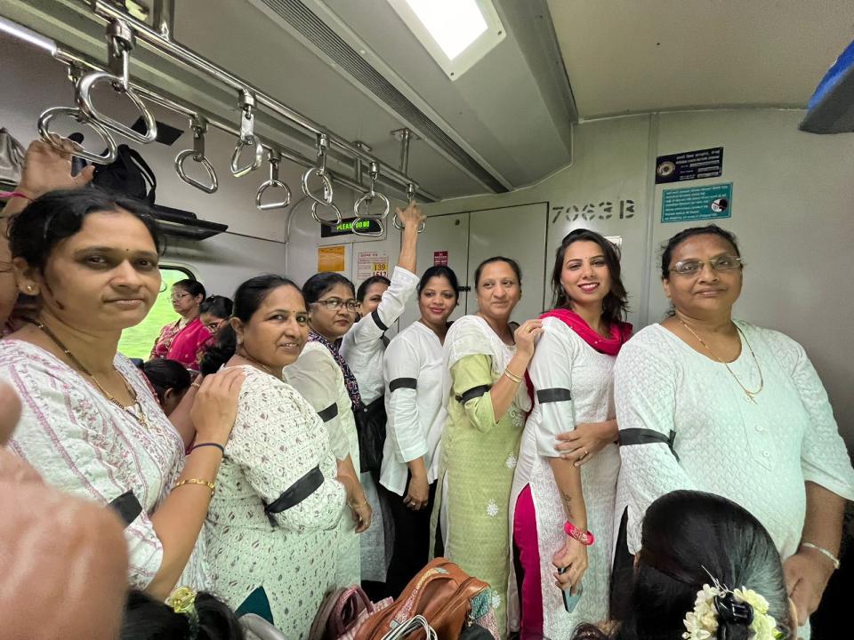  ‘Wear Your White’ protest begins at Mumbai suburban railway stations