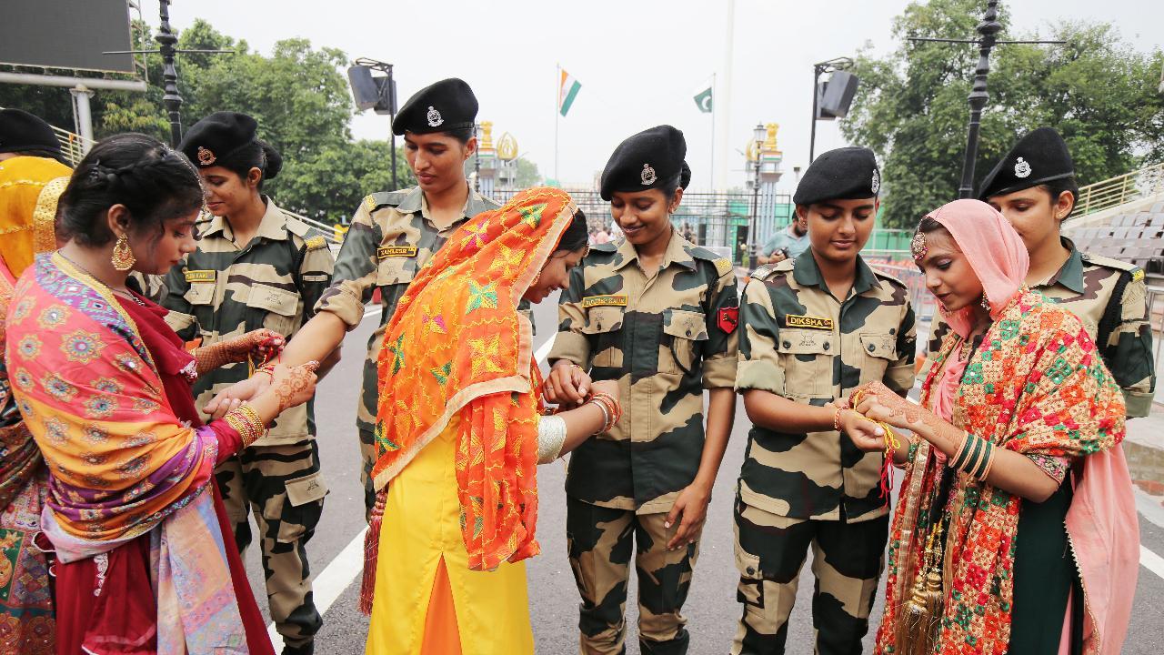 IN PHOTOS: Glimpses of Indian security forces celebrating Raksha Bandhan 2024