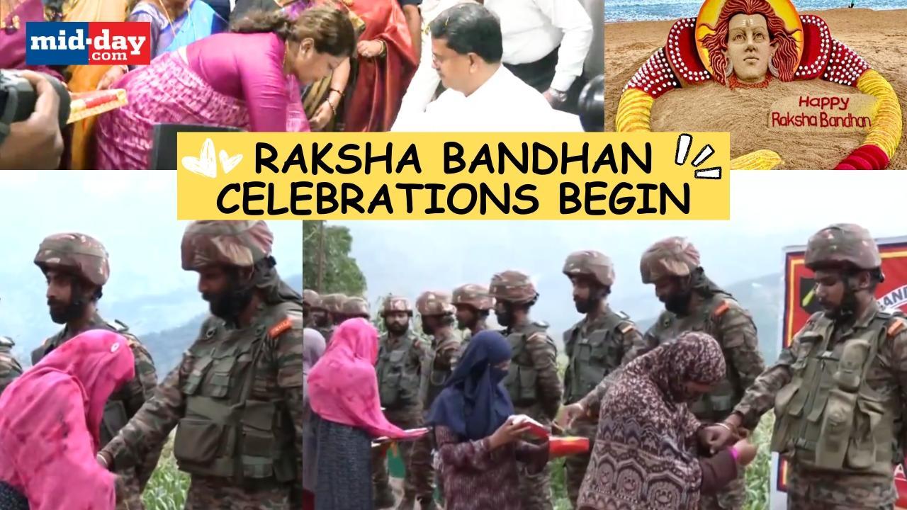 Raksha Bandhan 2024: Celebrations across India begin, locals tie Rakhis to Army 
