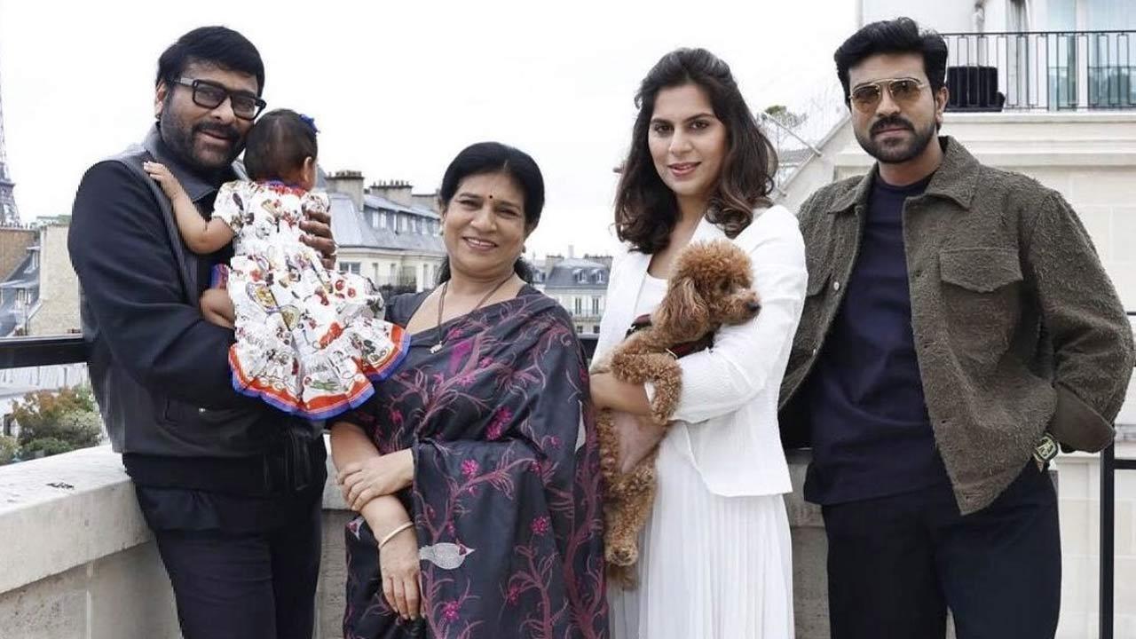 Ram Charan shares moment from daughter Klin's first trip with grandparents, see pic
