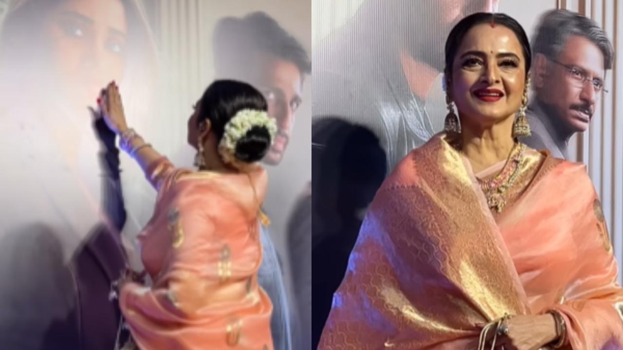 Rekha kisses Janhvi Kapoor's poster at Ulajh screening, emotional fans say 'she misses Sridevi'