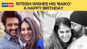  Riteish Deshmukh wishes his bae, Genelia, a happy birthday in a funny way