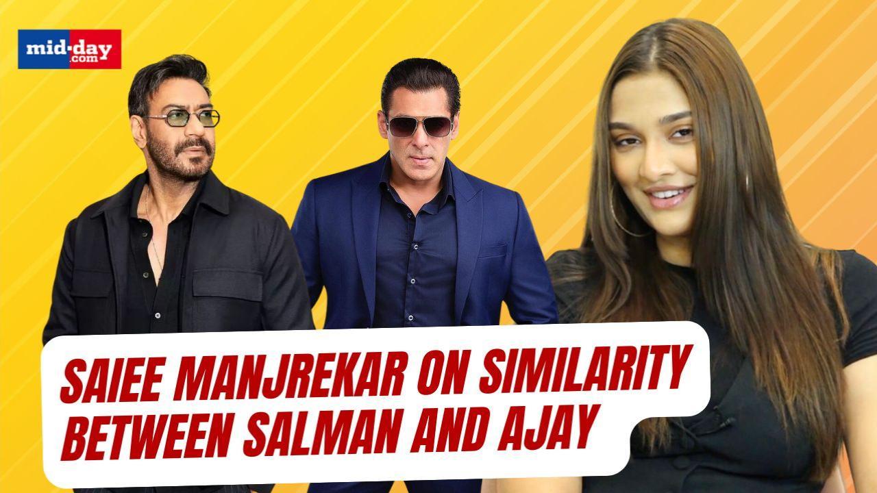 Saiee Manjrekar shares her experience working with Salman Khan and Ajay Devgn