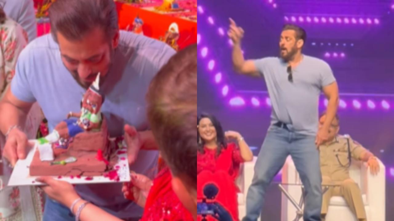 WATCH: Salman Khan poses with Bappa at an event in Mumbai; dances to 'Jalwa'