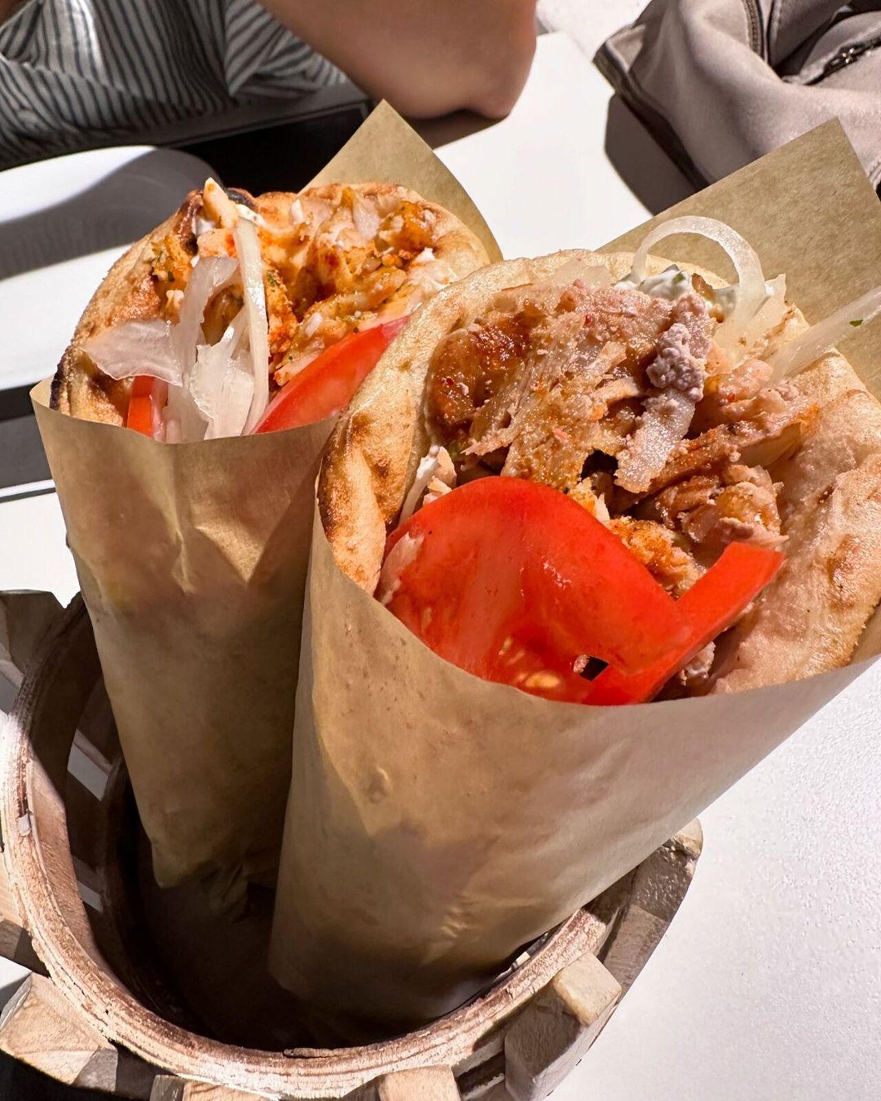 Sameera’s culinary adventure also involved trying out some local dishes such as this mouth-watering wrap, filled with meat and veggies. 
