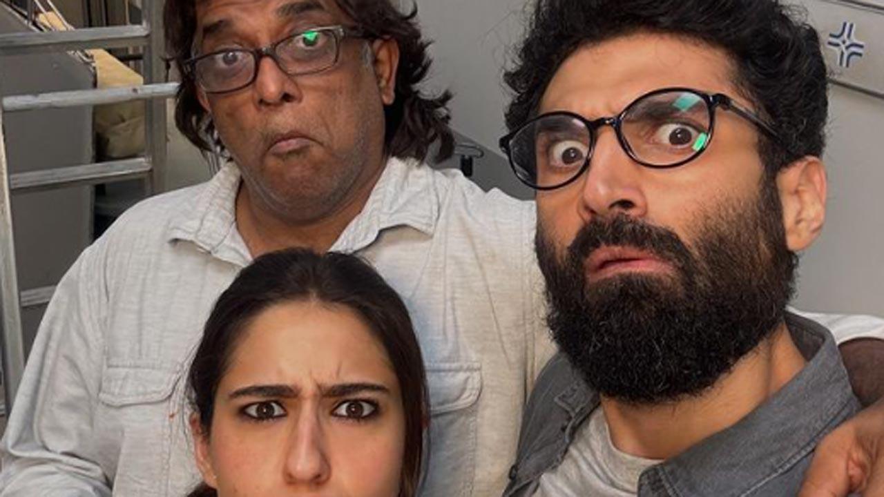 Metro In Dino: Sara shares goofy selfie with Aditya Roy Kapur, Anurag Basu