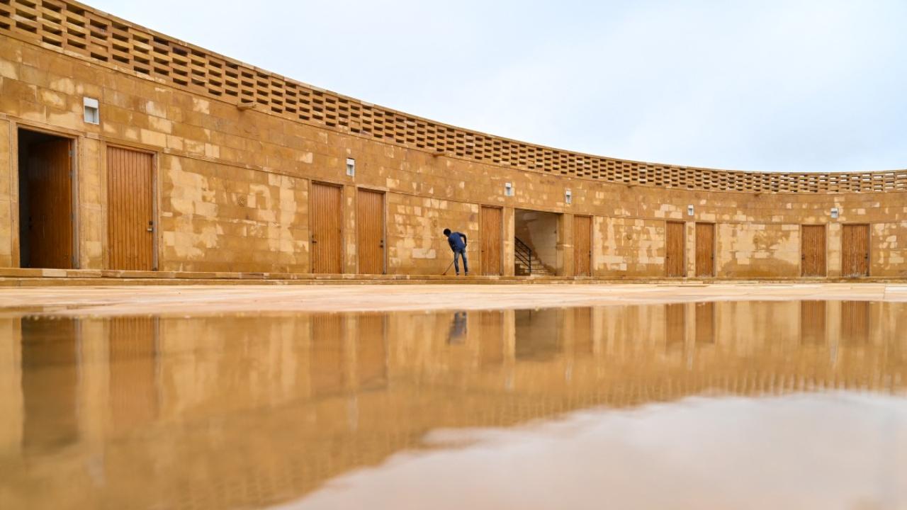 Kellogg, the architect, said combining tradition with modern design and sustainable techniques was key. But while her design focused on tackling baking heat, it also faces an unexpected, climate change-driven problem -- floods. Increased rainfall has begun to impact the school, which was designed for a drier climate.