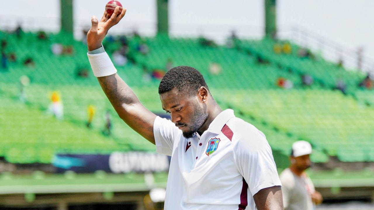 Jayden Seales claims six wickets, WI need 263 runs to win against SA