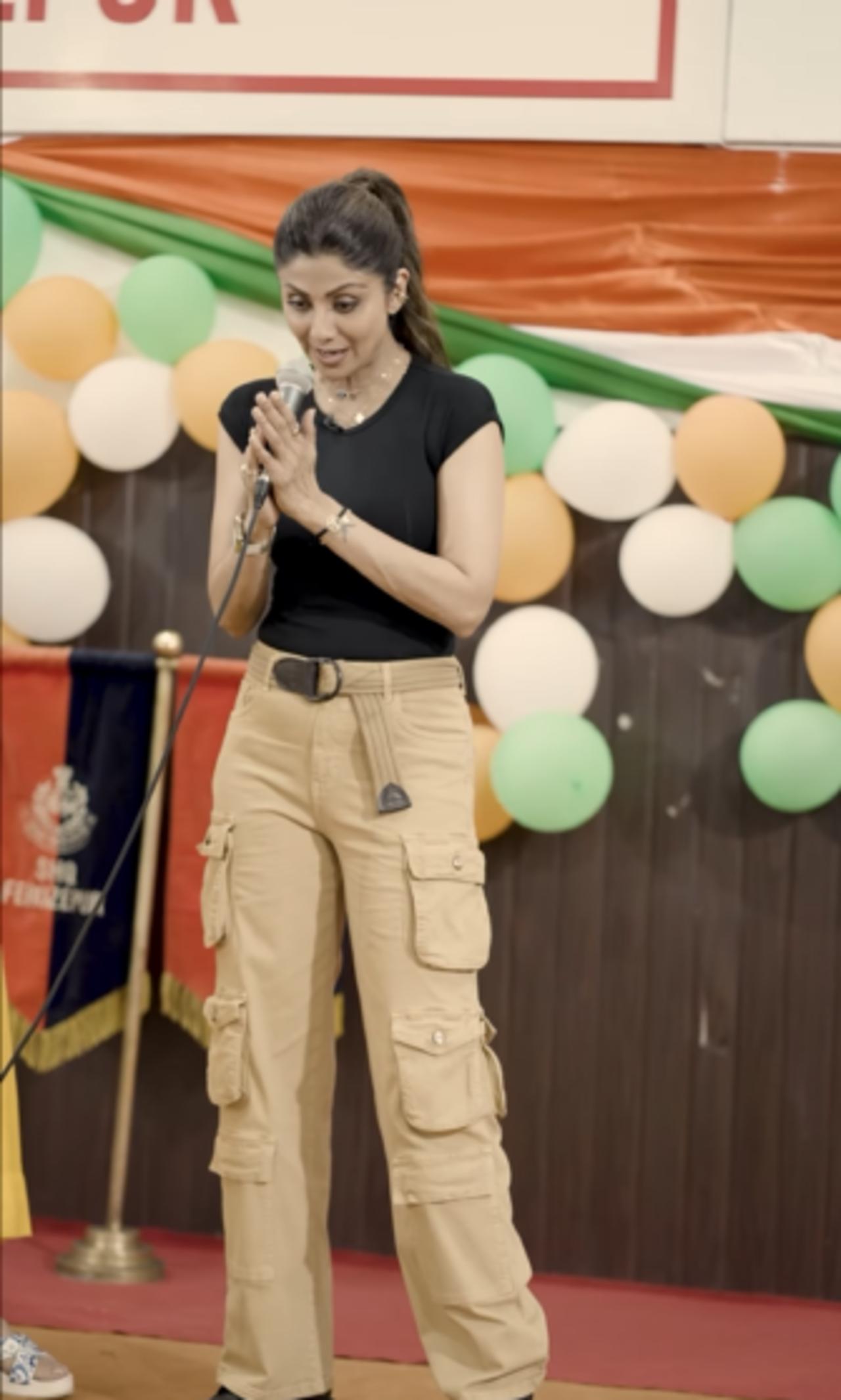 Shilpa Shetty Kundra celebrated India's Independence day with the army men and women who guard the Indo-Pak border