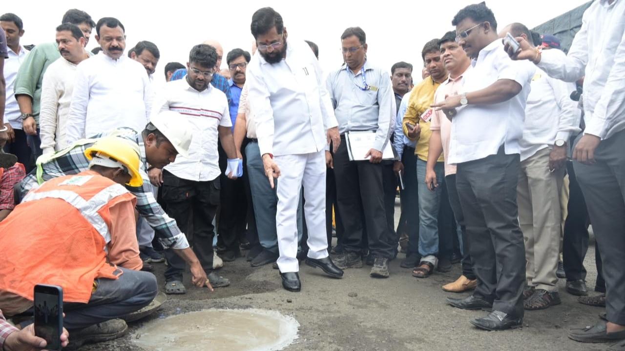 CM Shinde had on Thursday asked the authorities to fix potholes and improve the conditions of the roads in the state including Mumbai