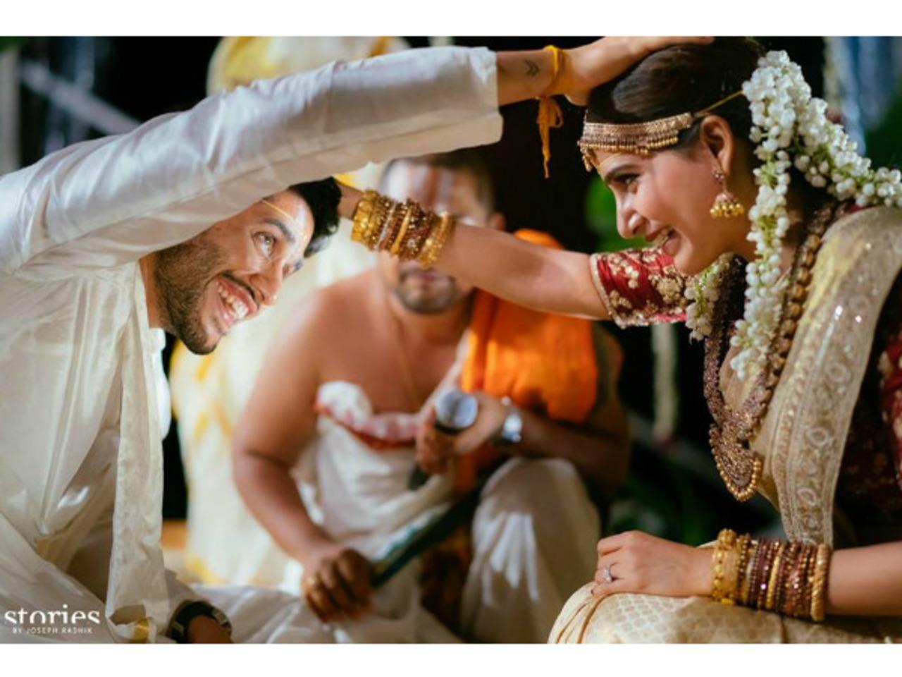 Naga Chaitanya and Samantha Ruth Prabhu tied the knot on October 6, 2017. The destination wedding took place at Hotel W in Goa, which was attended by their families and close friends
