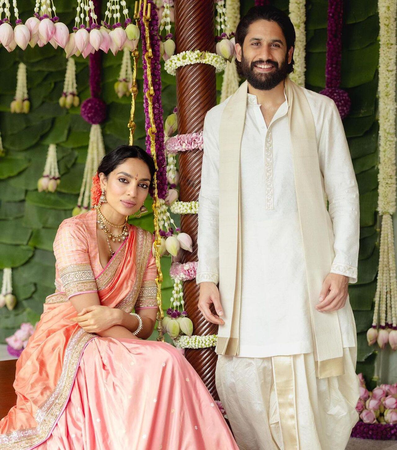 His attire, crafted in ivory brocade and muted gold tussar silk, was complemented by antique gold dori work, honouring the exquisite craftsmanship of the state. 