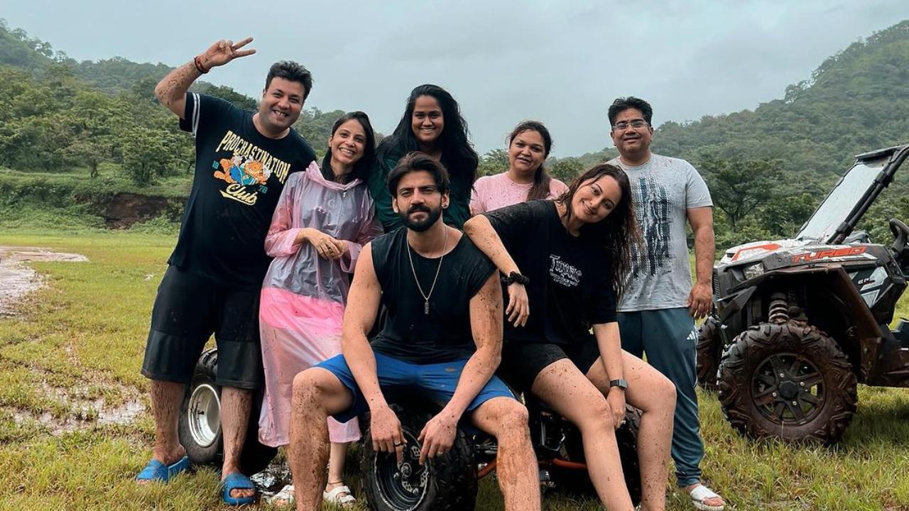 Sonakshi attempts Tauba Tauba hookstep at Arpita Khan's birthday party
