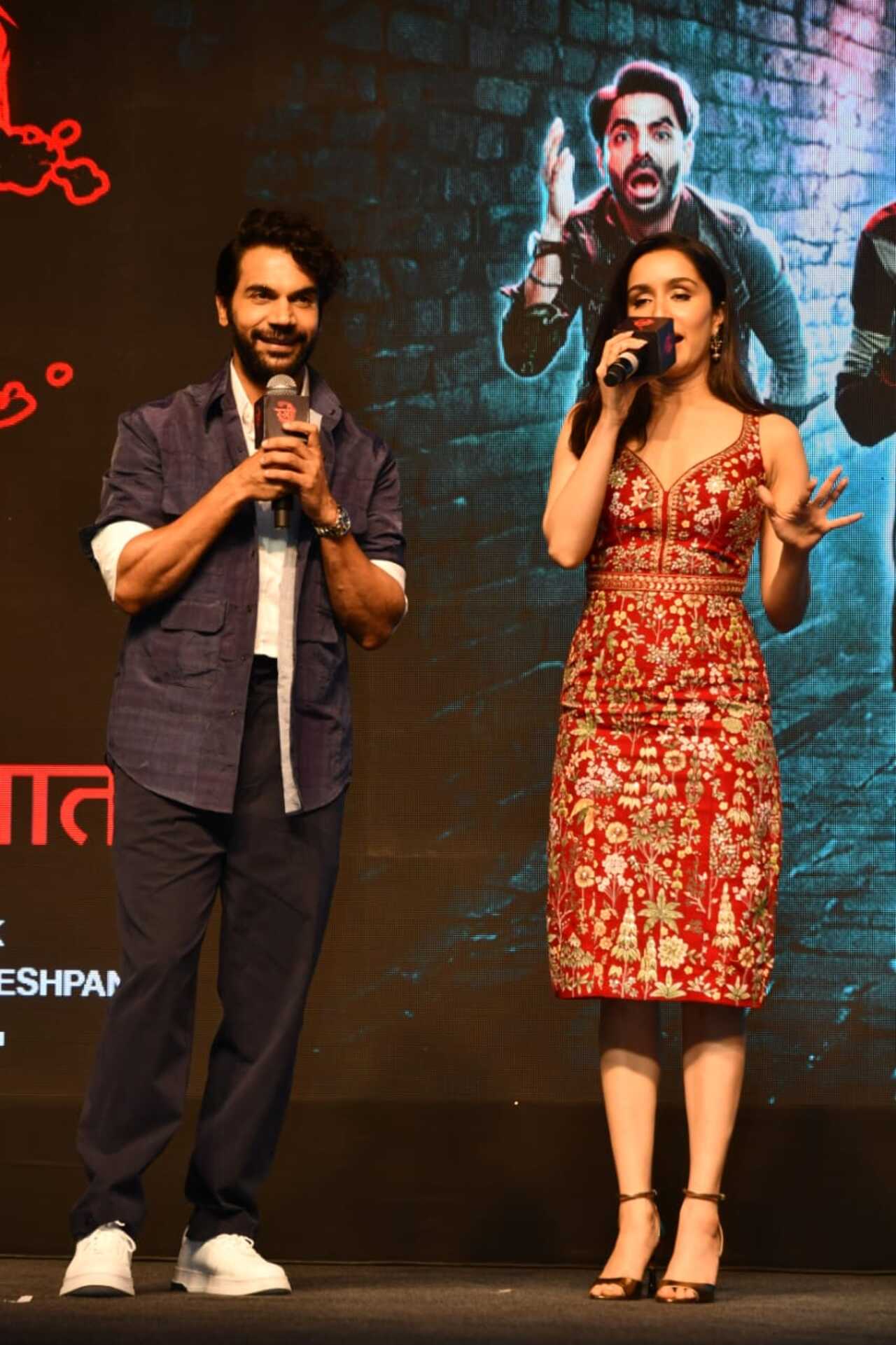 Shraddha Kapoor and Rajkummar Rao at the music launch event of Stree 2