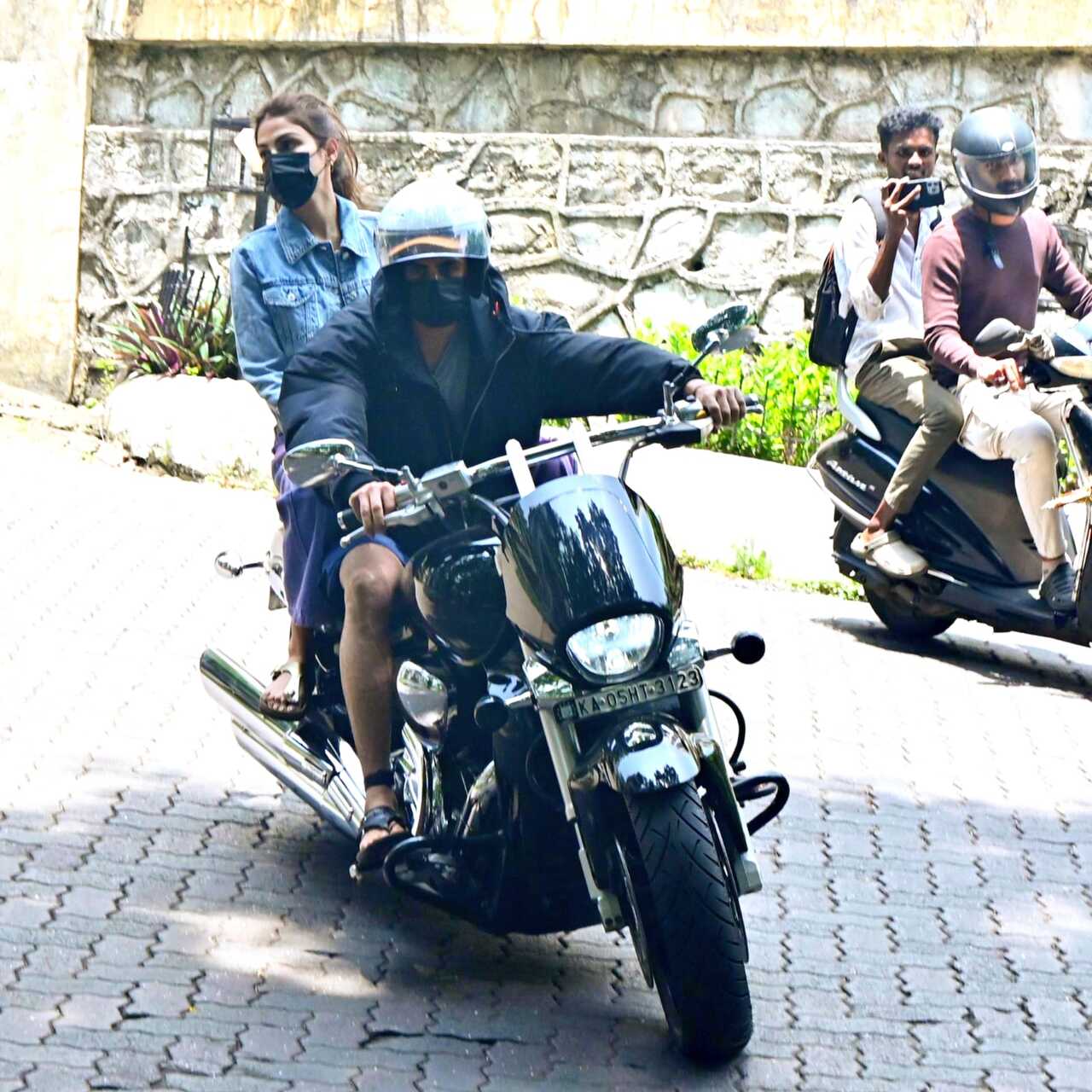 Rhea Chakraborty was spotted riding pillion on a bike with Zerodha co-founder Nikhil Kamath