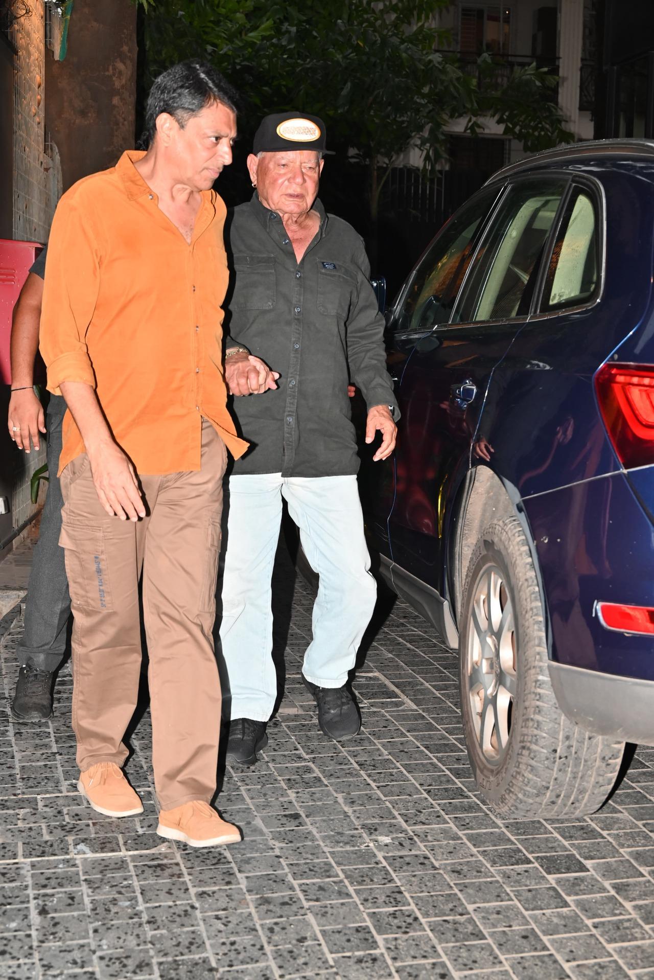 Salim Khan at the screening of Angry Young Men