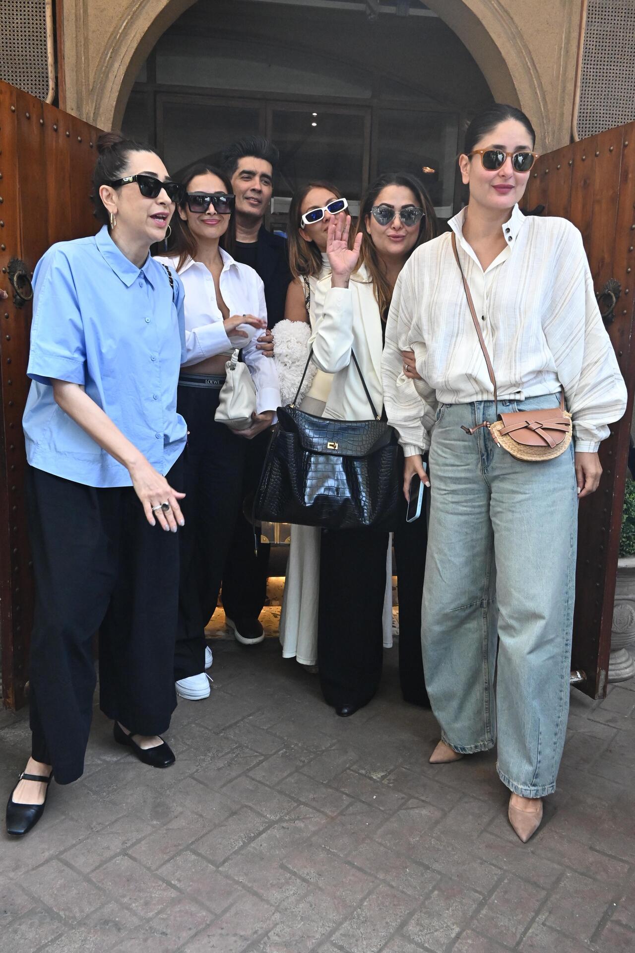 The OG gang was spotted together in the city- Kareena Kapoor, Karisma Kapoor, Amrita Arora and Malaika