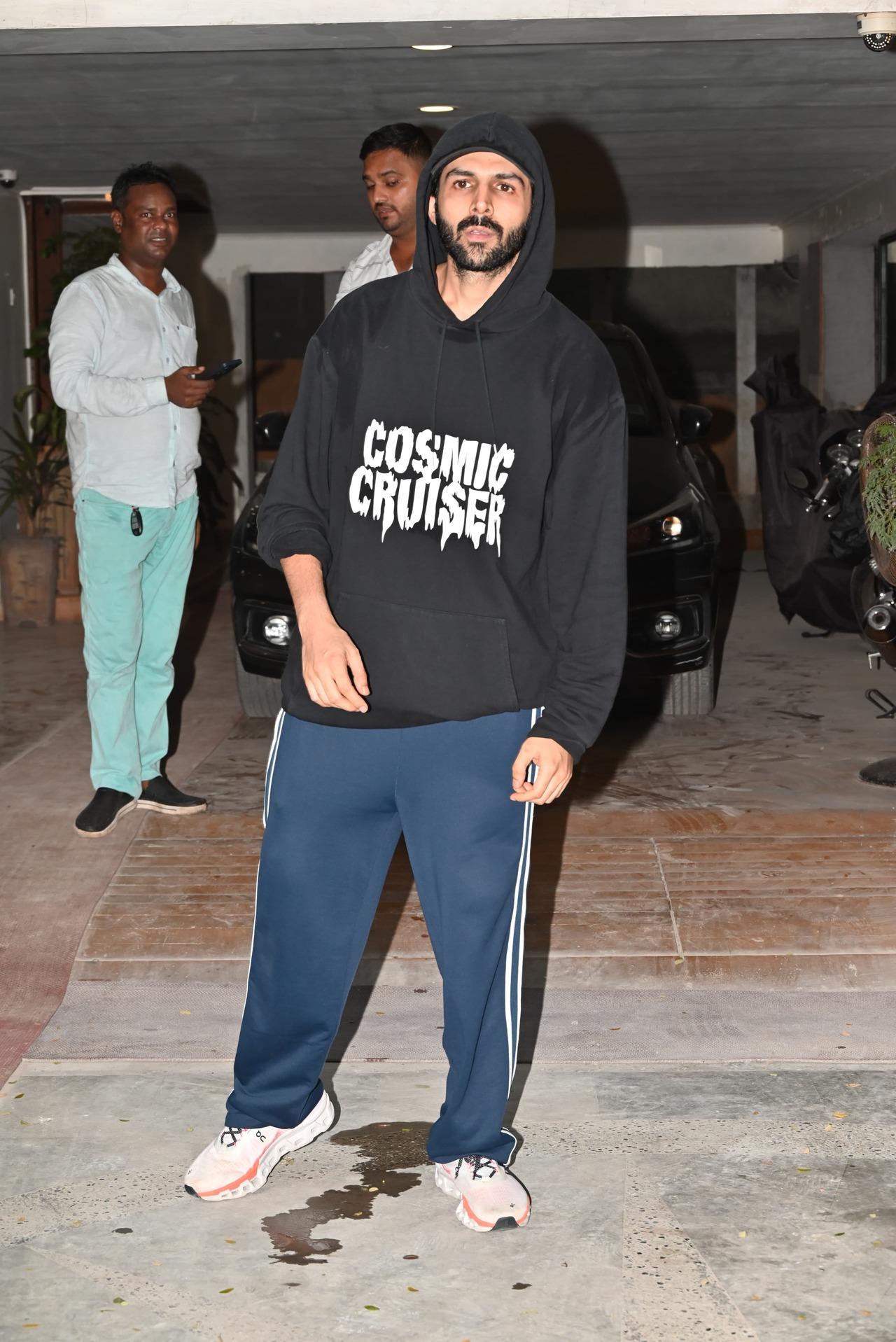 Kartik Aaryan spotted in athleisure in the city