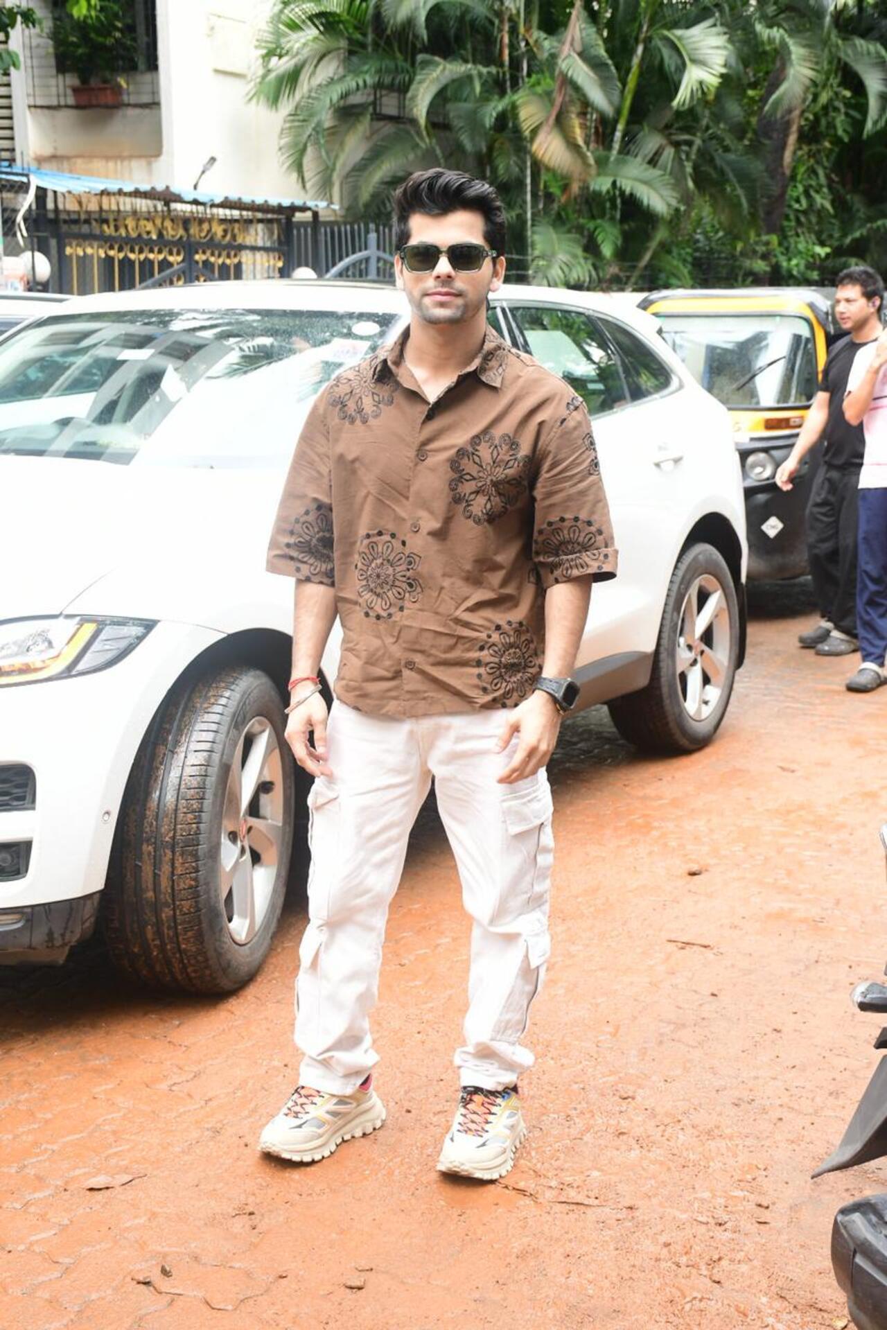 Siddharth Nigam at a tree plantation drive in the city
