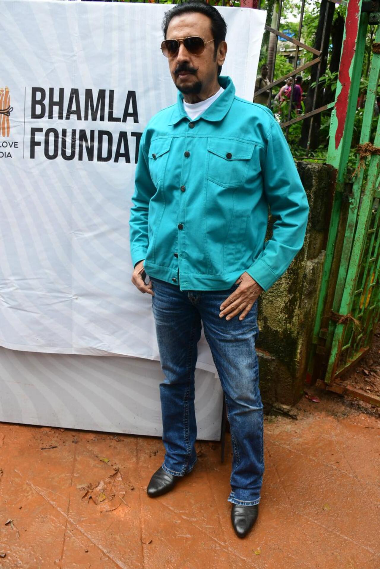 Gulshan Grover at a tree plantation drive in the city