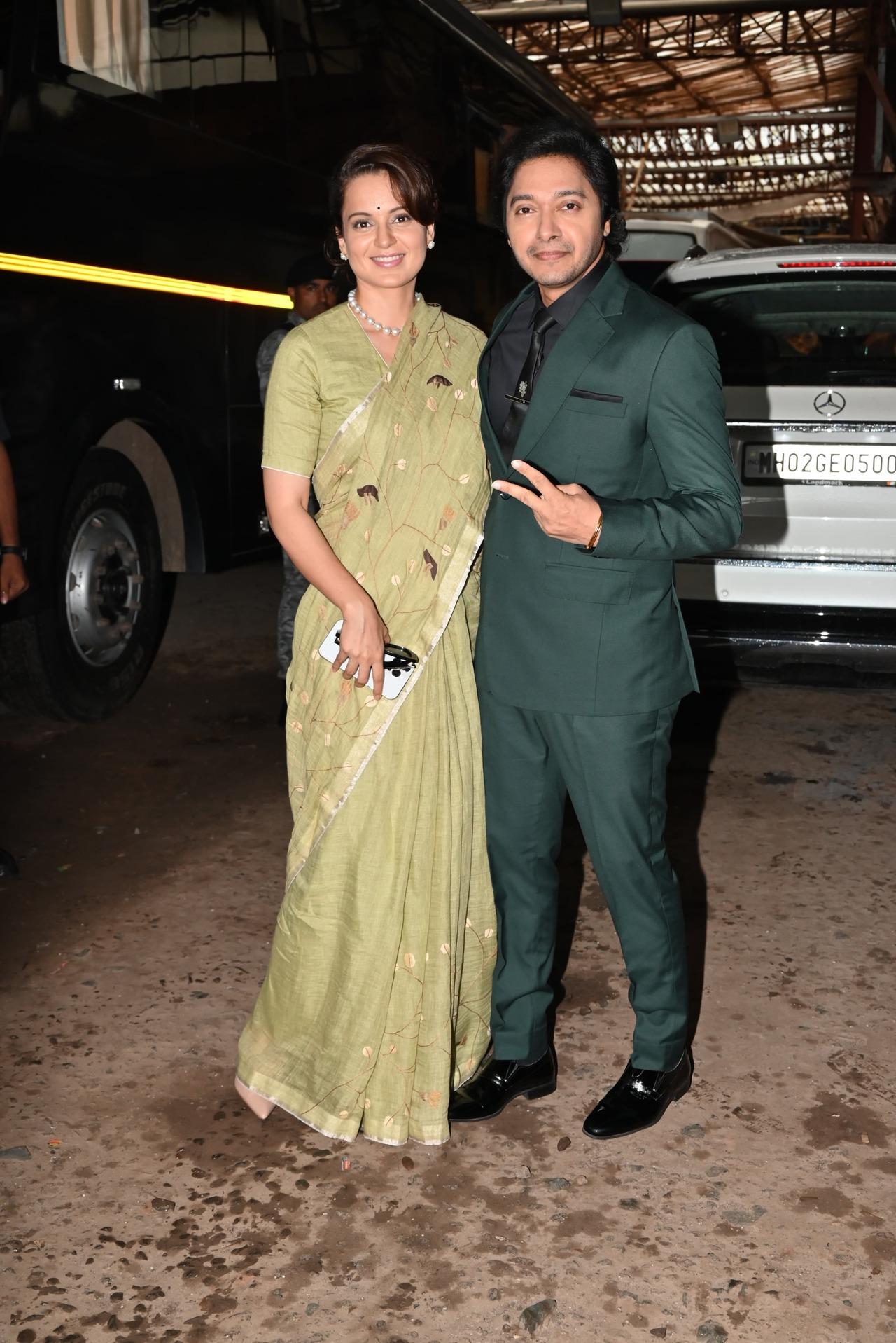 Kangana Ranaut and Shreyas Talpade for the promotions of their film 'Emergency'