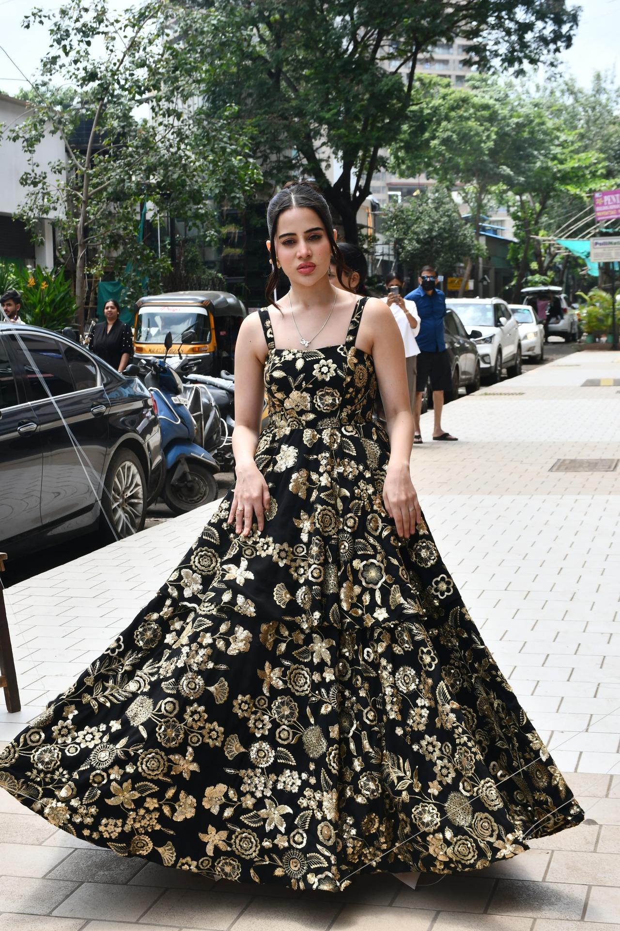 Uorfi Javed spotted in the city rocking a gown