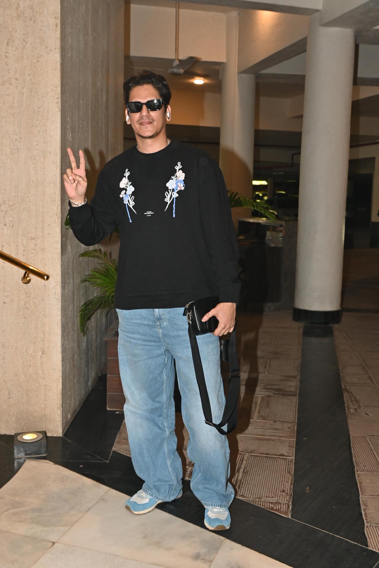 Vijay Varma spotted outside Manish Malhotra's house