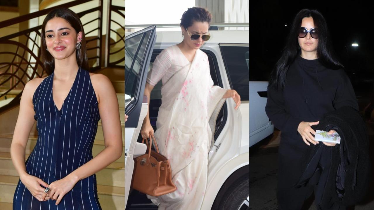 Spotted in the city: Kangana Ranaut, Katrina Kaif, Ananya Panday and others