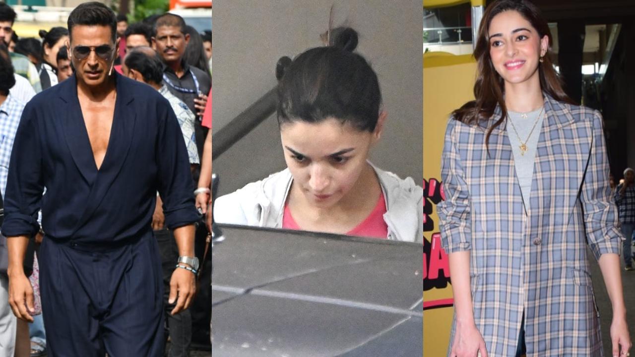 Spotted in the city: Ananya Panday, Alia Bhatt, Akshay Kumar and others