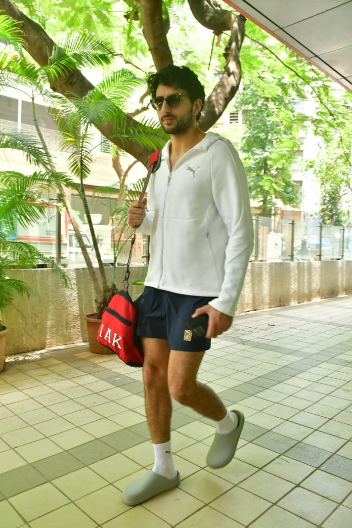 Ibrahim Ali Khan was spotted outside his gym