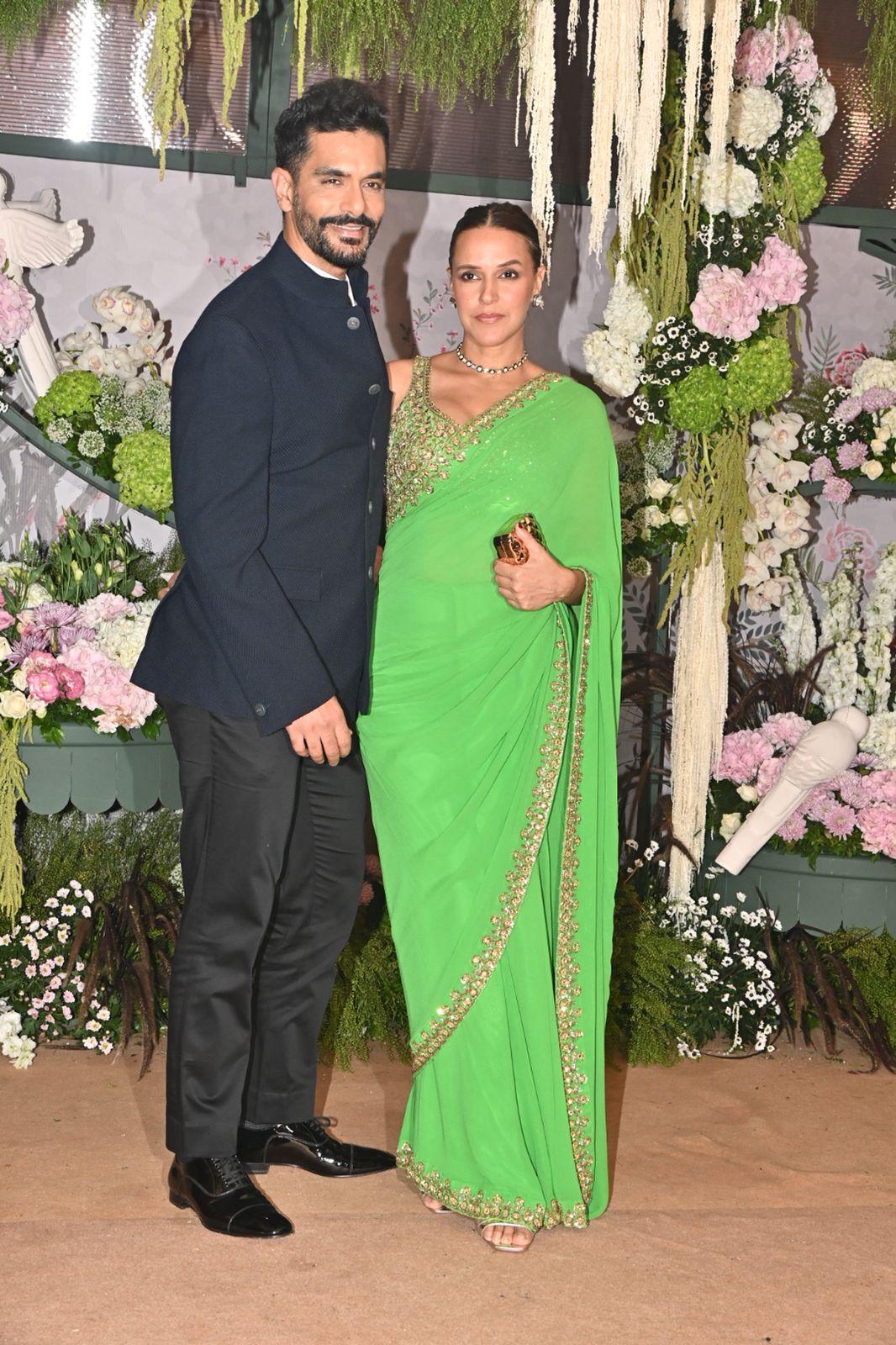 Neha Dhupia and Angad Bedi looked like the picture of couple goals at the event