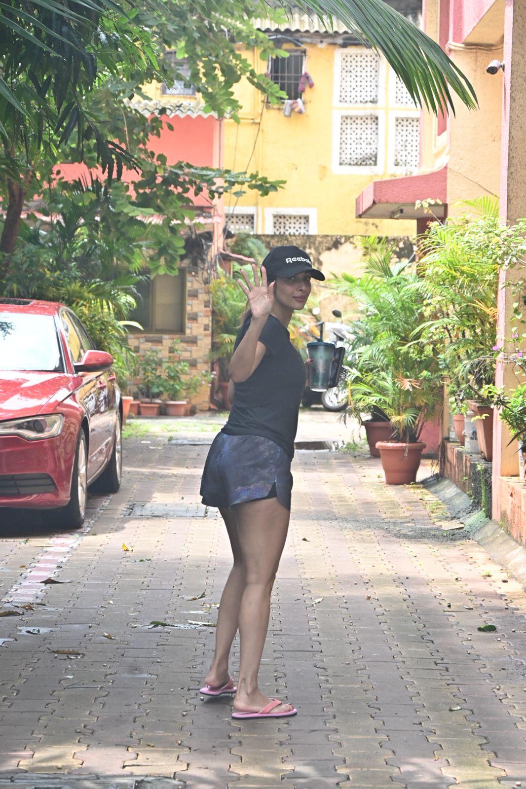Malaika Arora was spotted heading into Diva Yoga for a workout session