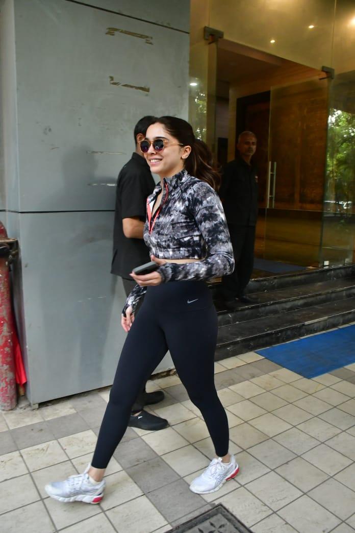 Sharvari Wagh looked in high spirits as the Mumbai paparazzi caught a glimpse of her
