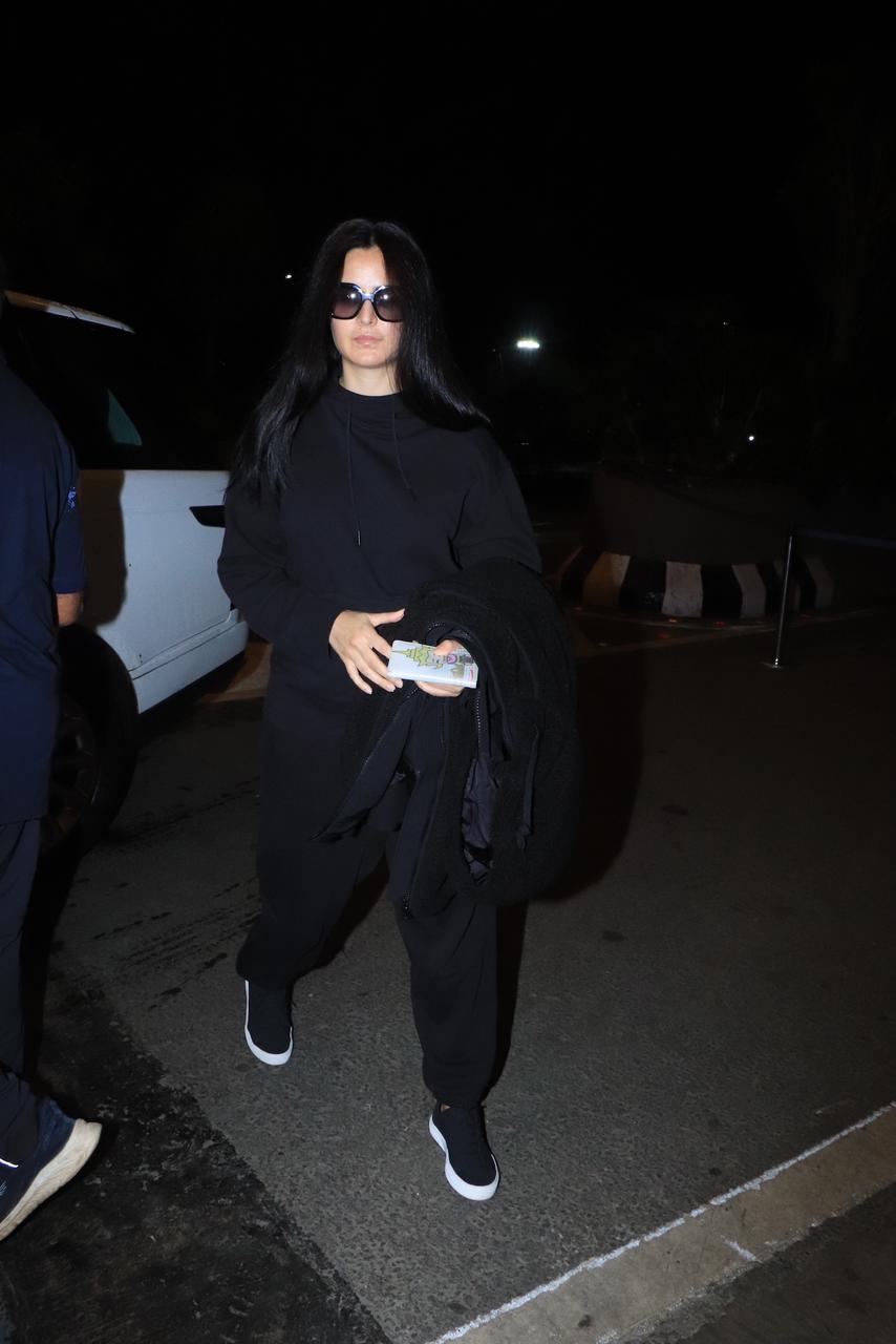 Katrina Kaif was spotted at the Mumbai airport