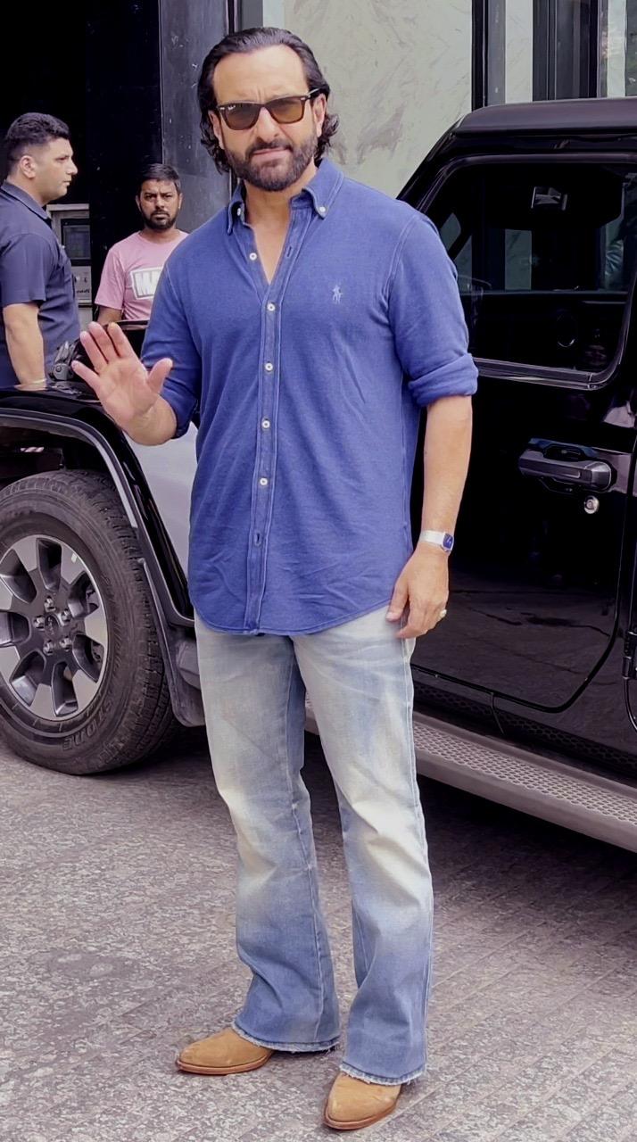 Saif Ali Khan was clicked looking suave as ever in Mumbai